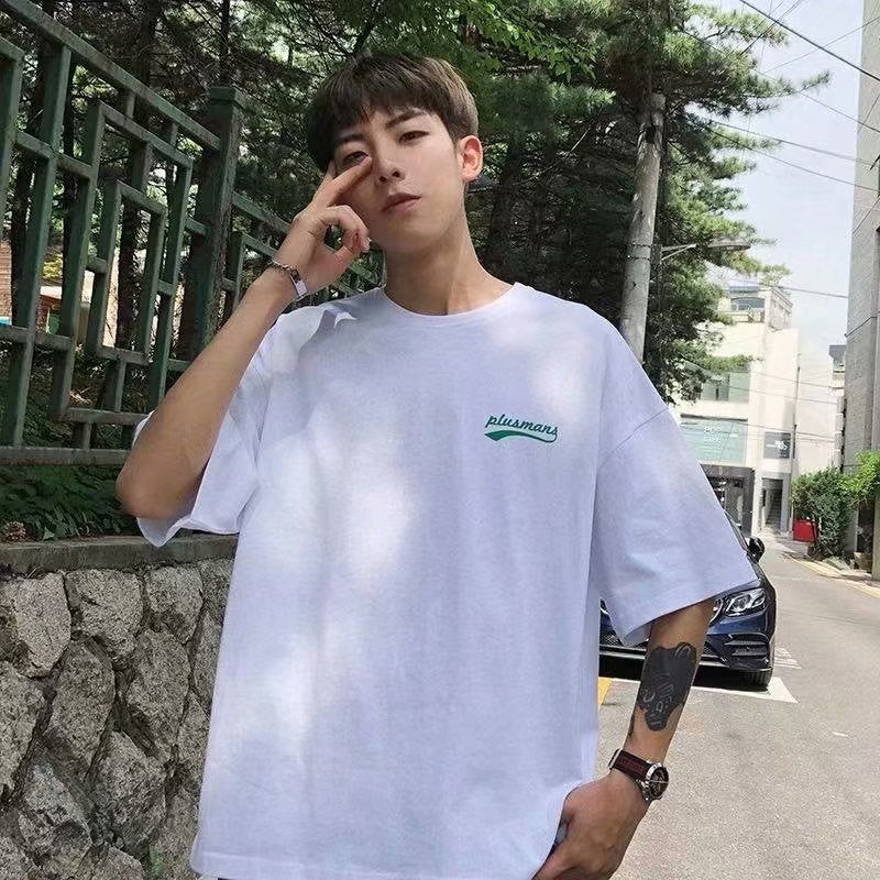 Men T-Shirts Loose Half-Sleeved T-shirt