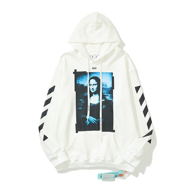 off White Hoodie Autumn Hooded Sweater Loose Men's and Women's Coat