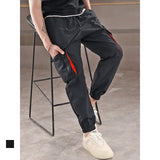 Sweat Wicking Pants Overalls Exercise Ankle-Tied Woven