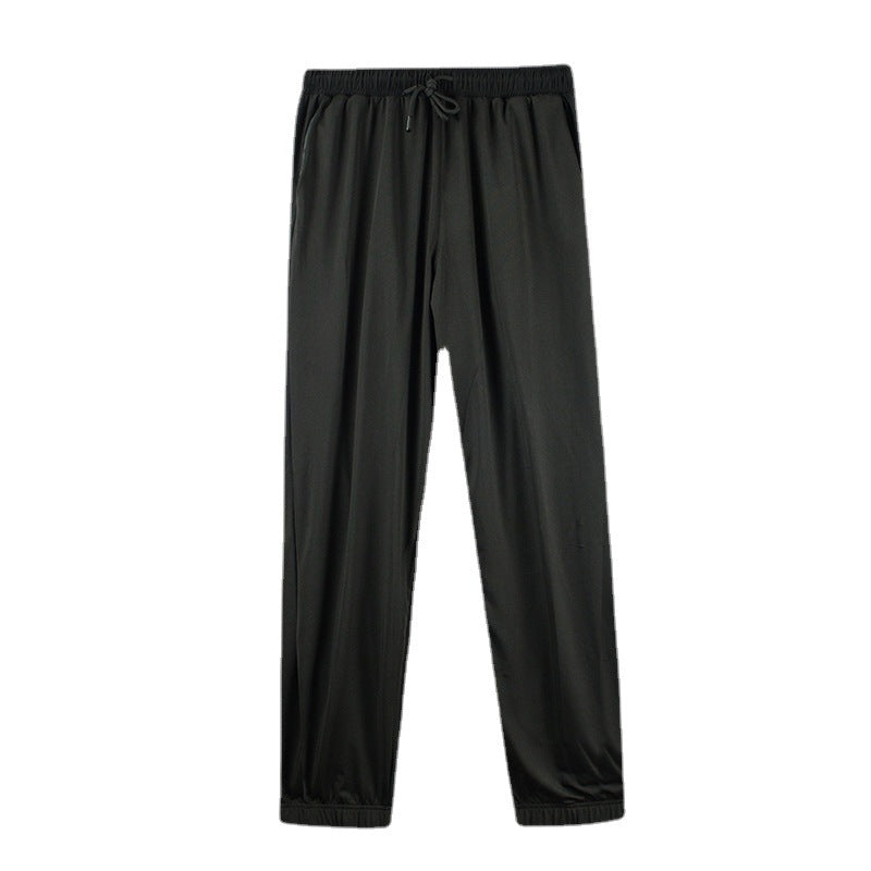 Sweat Wicking Pants Ice Silk Sports Pants Ankle Banded Pants Quick-Drying Breathable