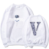 Vlone Sweatshirts Round Neck Sweater Printed Men'S And Women'S Loose