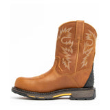 Justin Yellowstone Boots Winter Warm Round Toe Martin Brown Snow Boots