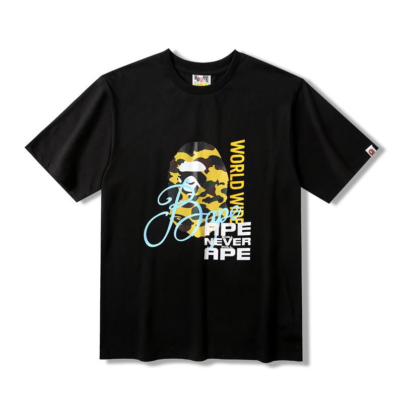 Bathing Ape T Shirt Summer Plus Size Loose Street Fashion Short Sleeve T-shirt