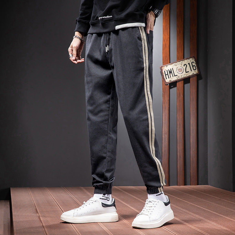 Cuffed Cargo Pants Casual Pants Men's Summer Fashion Loose