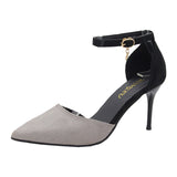 Women Black Dress Shoes Sandals Summer Black High Heels