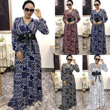 African Dashiki Dress Patchwork Long Dress plus Size Women's Clothing