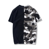Bathing Ape T Shirt Summer Camouflage Camouflage Men's and Women's Summer Short-Sleeved T-shirt