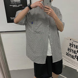 Men's Shirts Small Plaid Short Sleeve