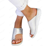 Women Open Toe Sands Flats Summer Solid Color Beach Women's Slippers