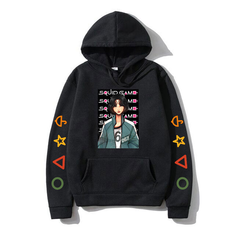 Squid Game Costume Hoodie Casual Sports Hooded Sweater