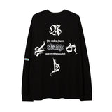 Man Fall Outfits Printed Long-Sleeved T-shirt Couple Hip-Hop Fashionable Brand Inner Wear Blouse Men