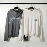 Askyurself Hoodie Letter Loose Hooded Sweater Men's Casual