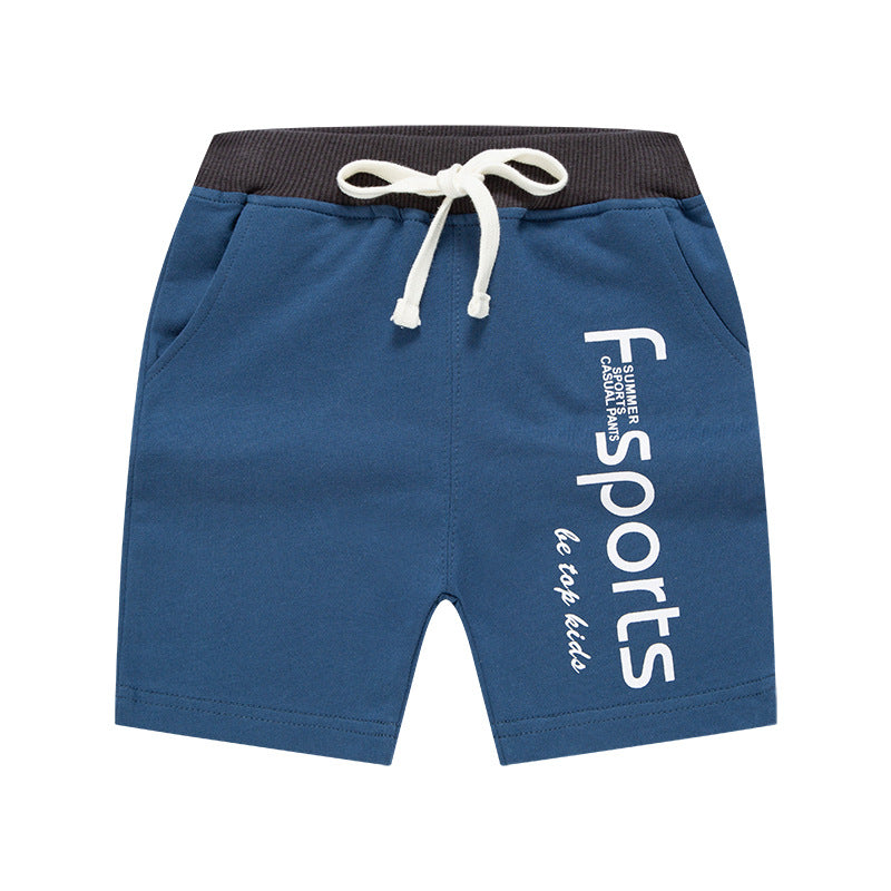 Boy Shorts Summer Children's Shorts Fifth Pants Korean Style Boys' Letter Sports Pants