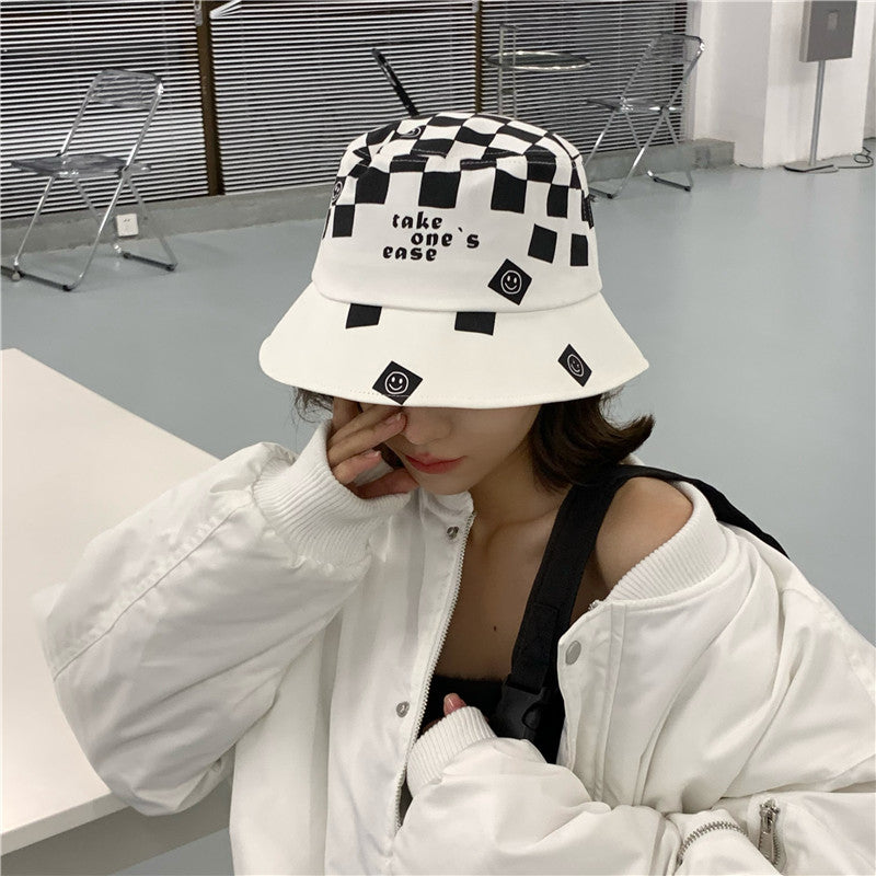 Women Bucket Hat Chessboard Bucket Hat