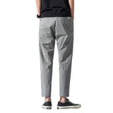 Grey Sweatpants Summer Men's Pants Cropped Casual Harem Pants