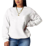 Yes I M Cold Sweatshirts Casual Loose All-Matching Hoodie