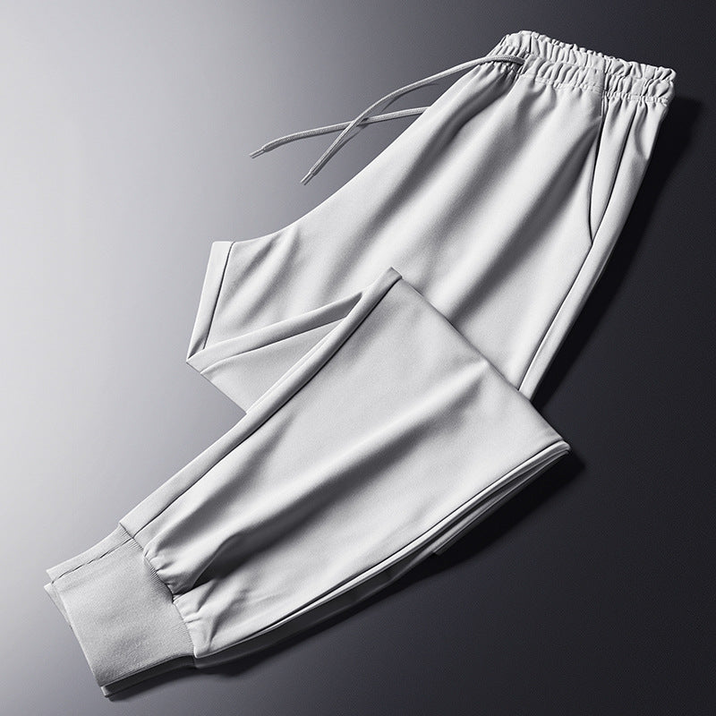 Grey Sweatpants Autumn Track Pants Men's Casual Pants Thin