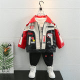 Toddler Boys Jackets Boy's Leather Jacket Coat Spring and Autumn Clothing