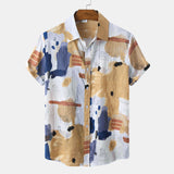 Camp Collar Shirt Beach Holiday Floral Print Shirt