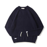 Man Fall Pure Color Simple Casual Round Neck Sweater Sweater