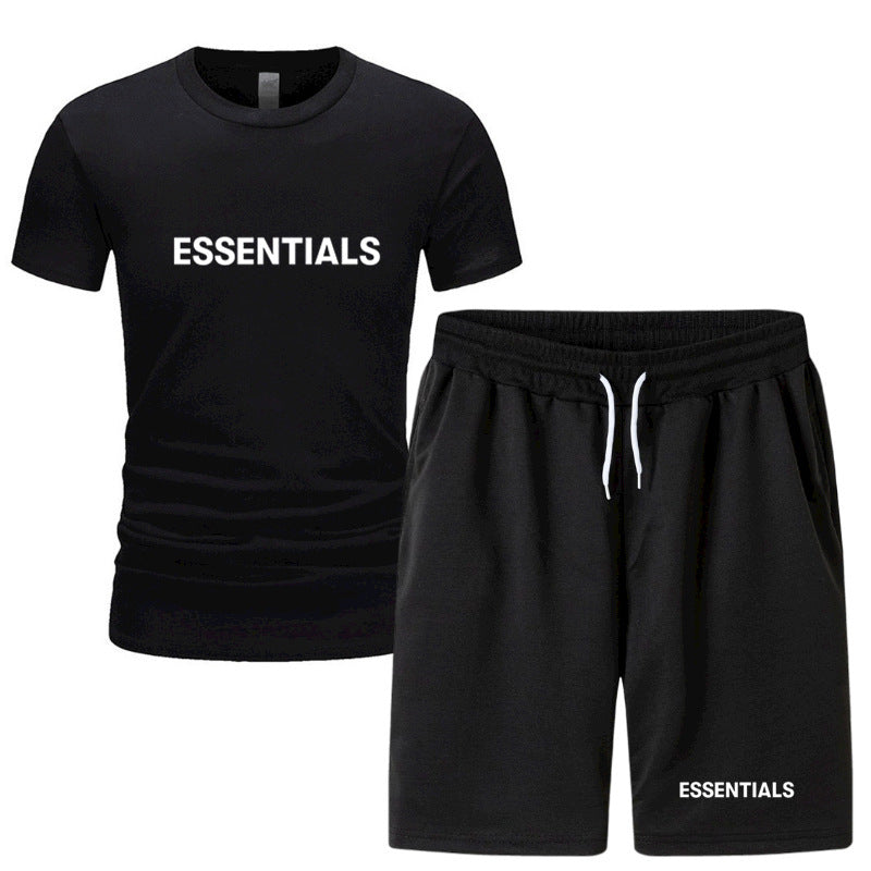 Fog Fear Of God T Shirt & Shorts 2 Pieces Set Summer Men'S Short Sleeve T-Shirt Shorts Casual