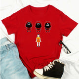 Squid Game Costume Creative Casual Short-Sleeved T-shirt
