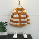 Toddler Boys Sweater Children's Cardigan Spring and Autumn Knitted