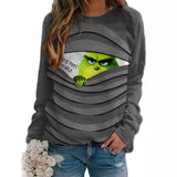 Men and Women Grinch Sweater Christmas Casual Sweatshirt