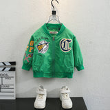 Toddler Boys Jackets Boys Autumn Clothing Baseball Uniform Jacket