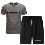 Fog Fear Of God T Shirt & Shorts 2 Pieces Set Summer Men'S Short Sleeve T-Shirt Shorts Casual