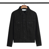 Off White Coats Spring And Autumn Denim Jacket Ow Men'S And Women'S Casual Jacket