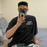 Askyurself T Shirt Casual Loose Men's Fog Short Sleeve Summer