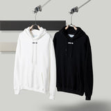 Off White Hoodie With Arrow Print Men'S Arrow Cotton Plus Size Casual And Comfortable Sweater Owt