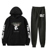 Jelly Roll Hoodie Jelly Roll Peripheral Printed Sweater Sports Two-Piece Suit