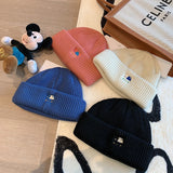 Yankee and Dogers Winter Hat Autumn and Winter Fashion Letter Embroidery Woolen Cap