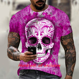 Skull T Shirt Summer Hot Men's 3D Skull Printed T-shirt