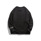 Crew Neck Sweatshirts for Men Men's Autumn Preppy Style Letters Embroidered Sweater