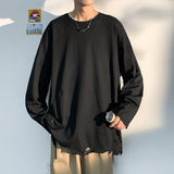 Men's Sweatshirt Autumn Loose round Neck Long Sleeve T-shirt Large Size Men's Clothing