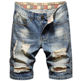 Men Jorts Loose Straight Five-Point Pants Large Size Men's Denim Shorts