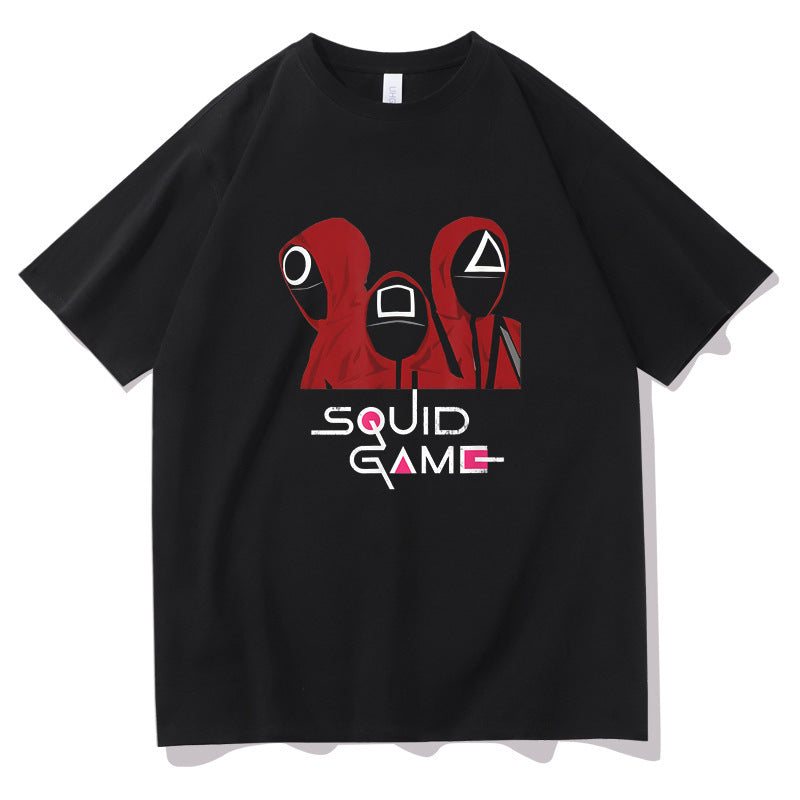 Squid Game Costume T-shirt Loose Men's and Women's Short Sleeve T-shirt