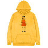 Squid Game Costume round Six Wooden Printed Pullover Hoodie
