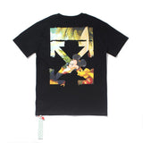 Off White T Shirt Male And Female Couples Wear Loose Ow Short Sleeve Tshirt Off Mickey Arrow Couple Half Sleeve Owt