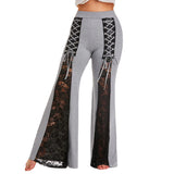 Coachella Music Festival Outfits Sports Fitness Yoga Pants Hip Stretch Sports Bell-Bottom Pants