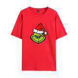 Men and Women Grinch Shirt Casual Loose Short Sleeves T-shirt