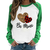 Valentine's Day T Shirt Long Sleeve Women Crew Neck Cotton Long Sleeve Women