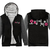 Squid Game Costume Digital Creative Leisure Printed Thickening Zipper Sweater