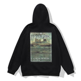 Cardigan Baseball Jacket Kan'ye Hoodie Hooded Fleece-Lined Zipper Cardigan Sweater