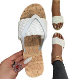 Women Open Toe Sandals Flats Summer Flip-Flops Flat Casual Large Size Beach Sandals