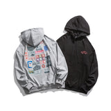 Mens Graphic Hoodies Men's Clothing Autumn New Reported Printed Hoodie Men's