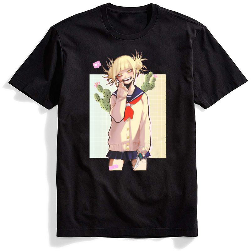 Anime Hoddies My Hero Academia Anime Short Sleeve round Neck T-shirt